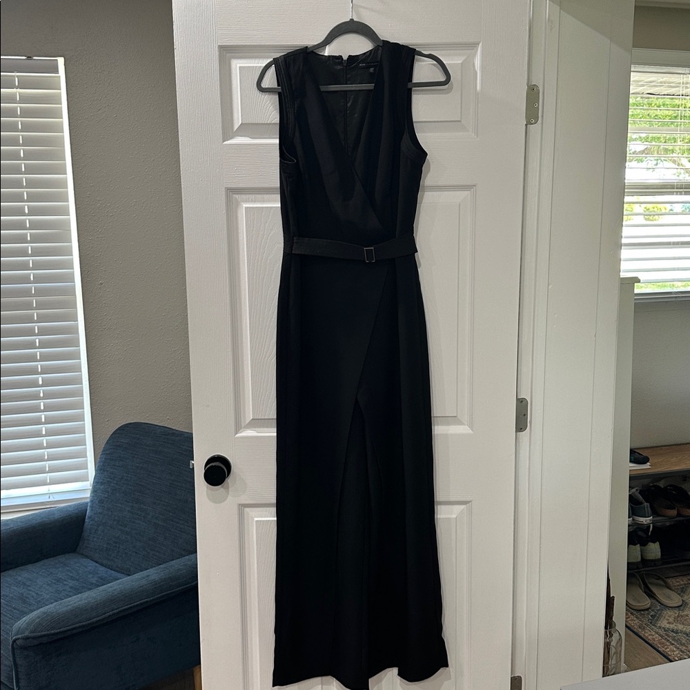 White House Black Market Black Sleeveless Pantsuit